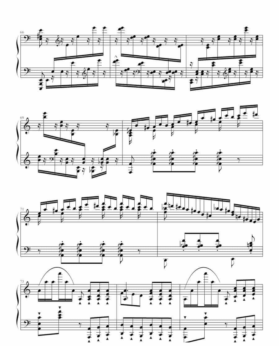 李斯特超凡练习曲第二首 钢琴乐谱_第6张