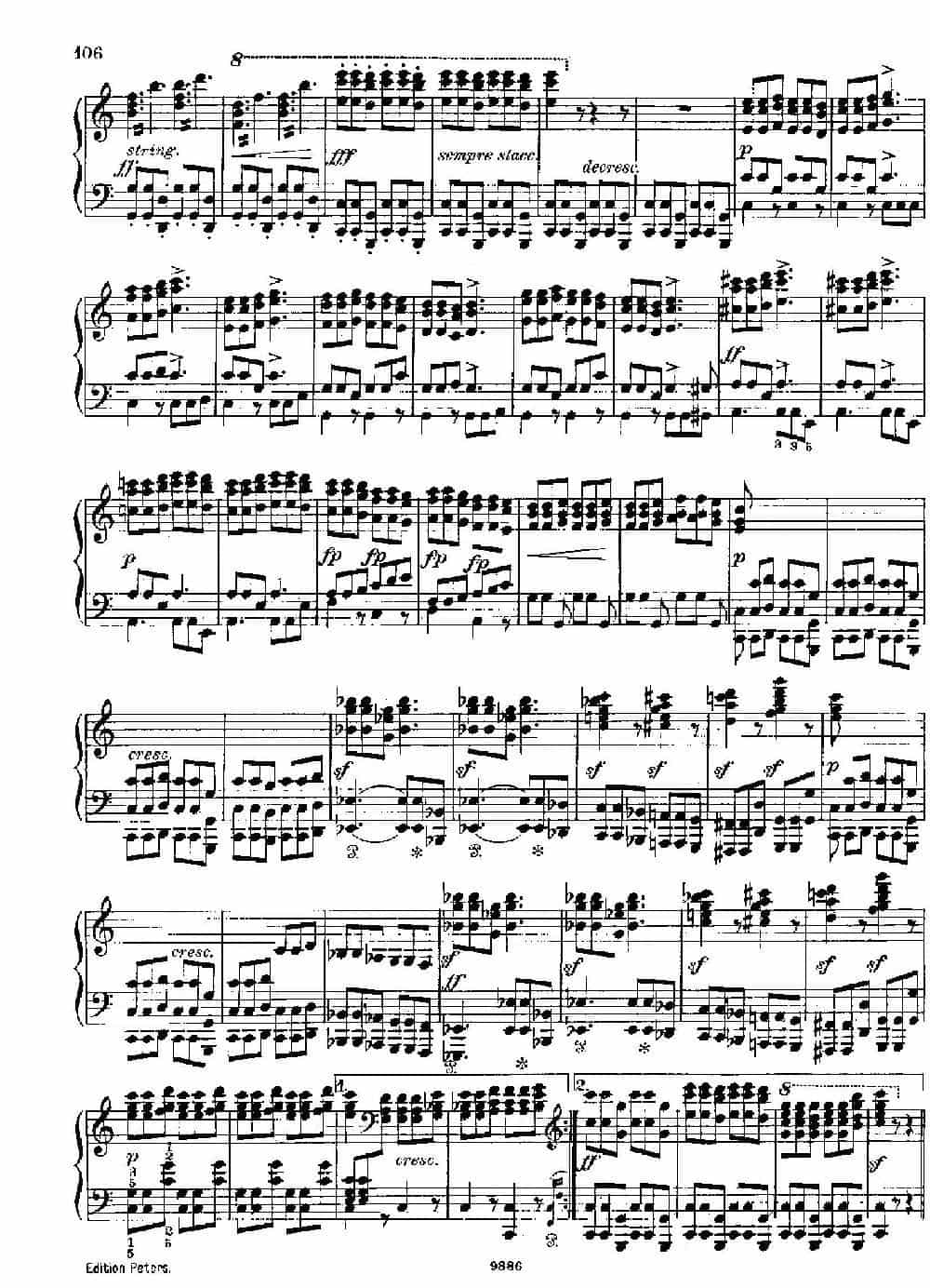 3首进行曲 S.426 No.3 钢琴乐谱_第3张
