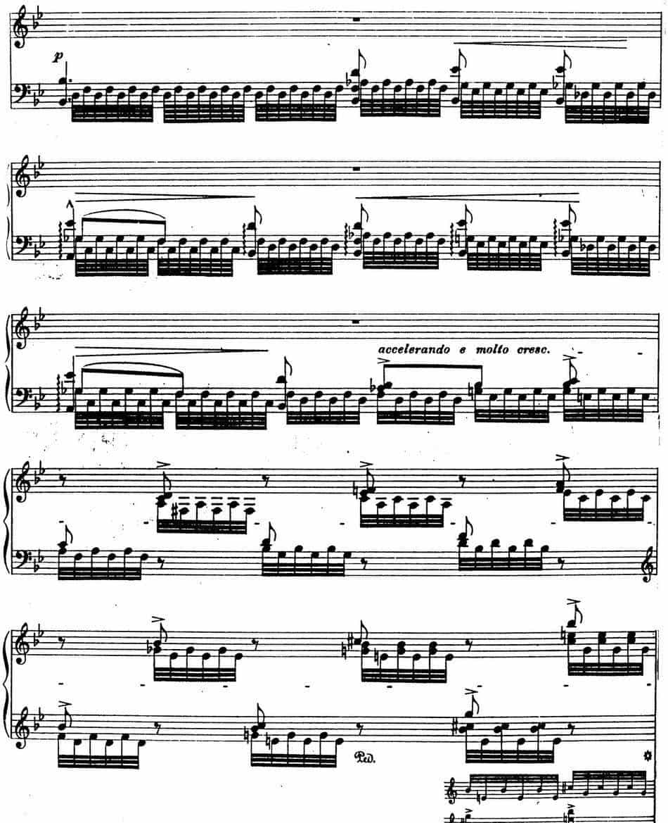 6首帕格尼尼大练习曲（Tremolo Etude Nr.1） 钢琴乐谱_第5张