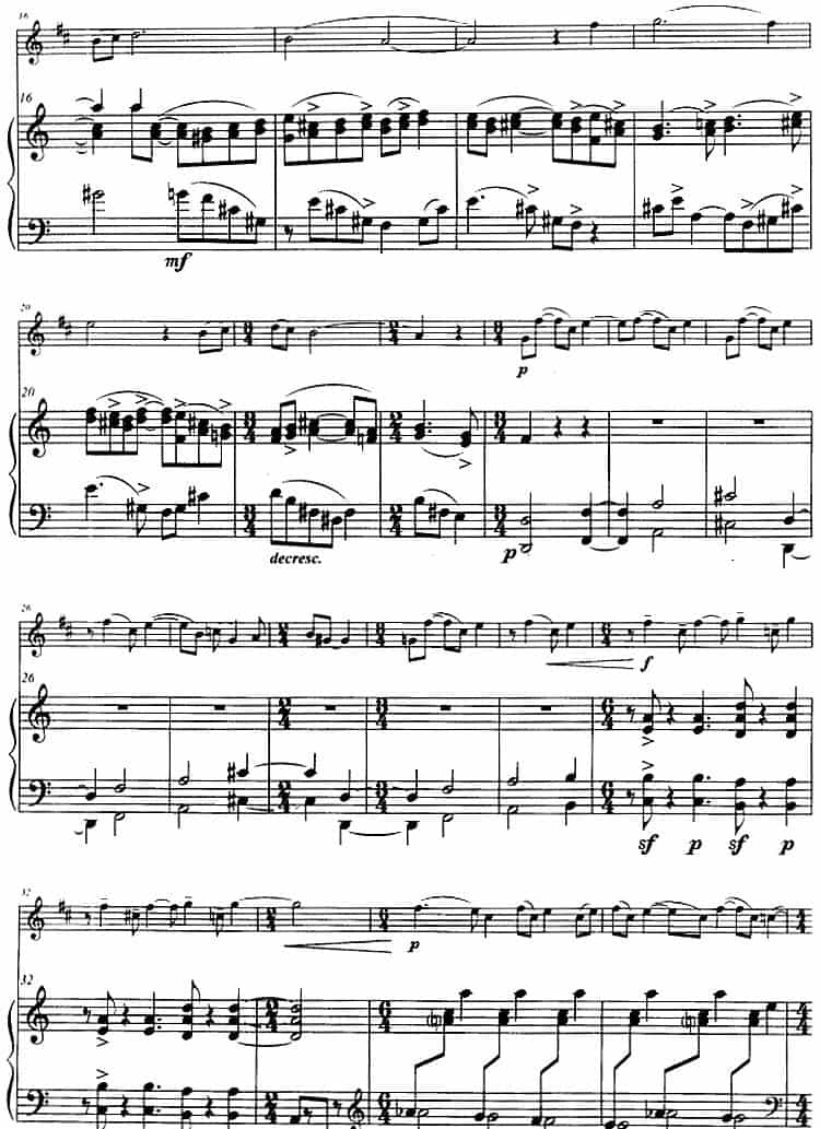 爵士风格的小协奏曲（小号+钢琴伴奏） 铜管乐器谱_第2张