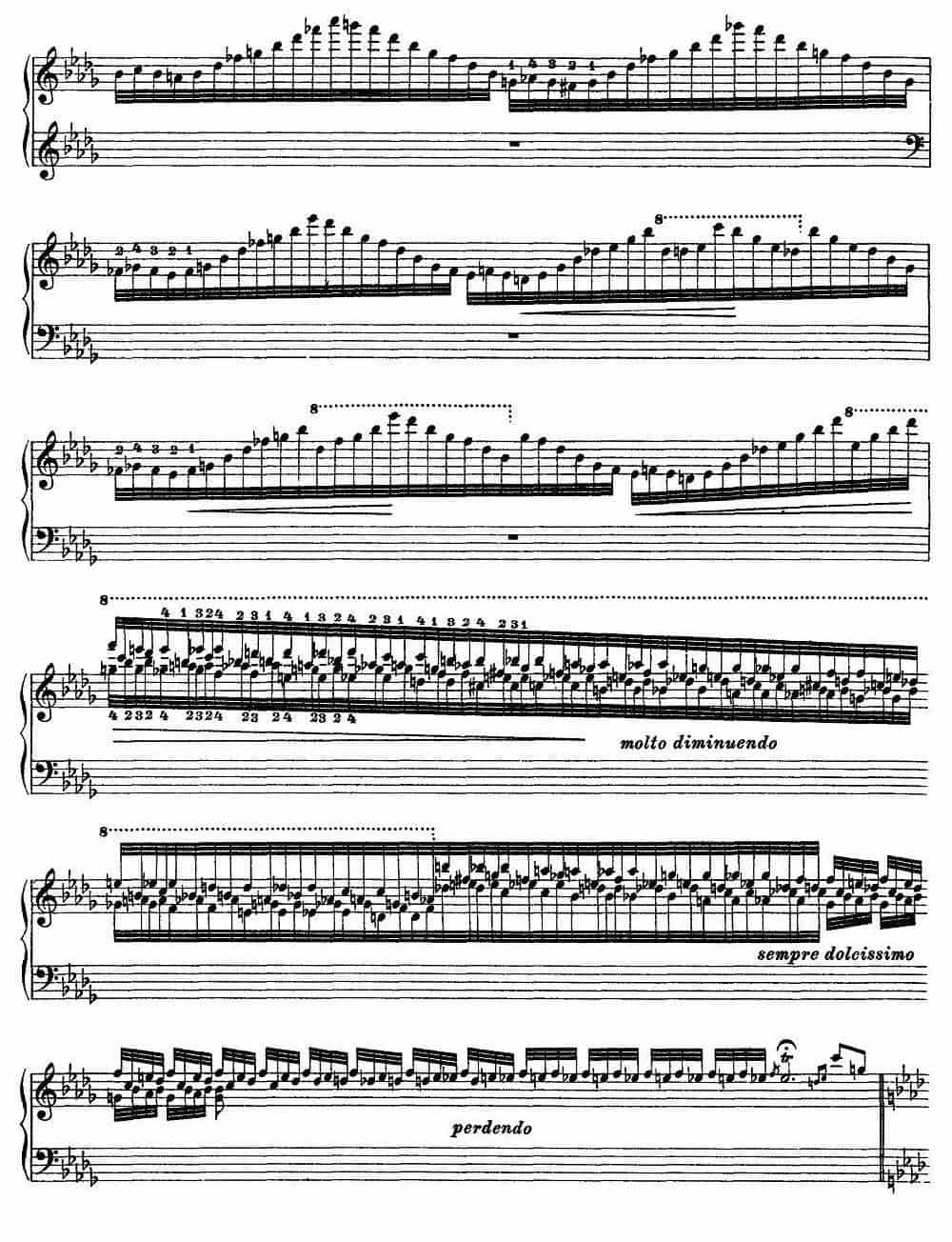 12首超级技巧练习曲：Ricordanza（回忆） 钢琴乐谱_第8张