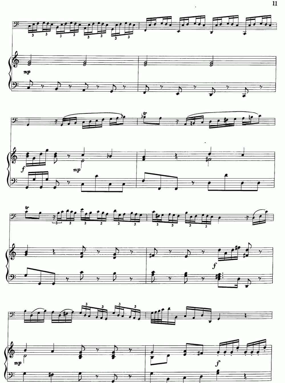 C大调协奏曲（大管+钢琴伴奏） 铜管乐器谱_第11张