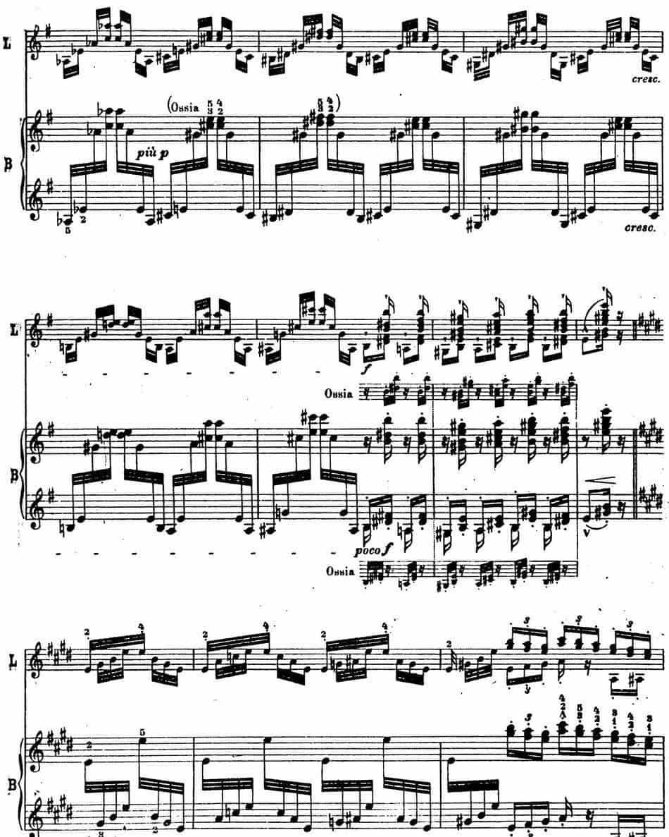 6首帕格尼尼大练习曲（Arpeggio Etude Nr.4） 钢琴乐谱_第6张