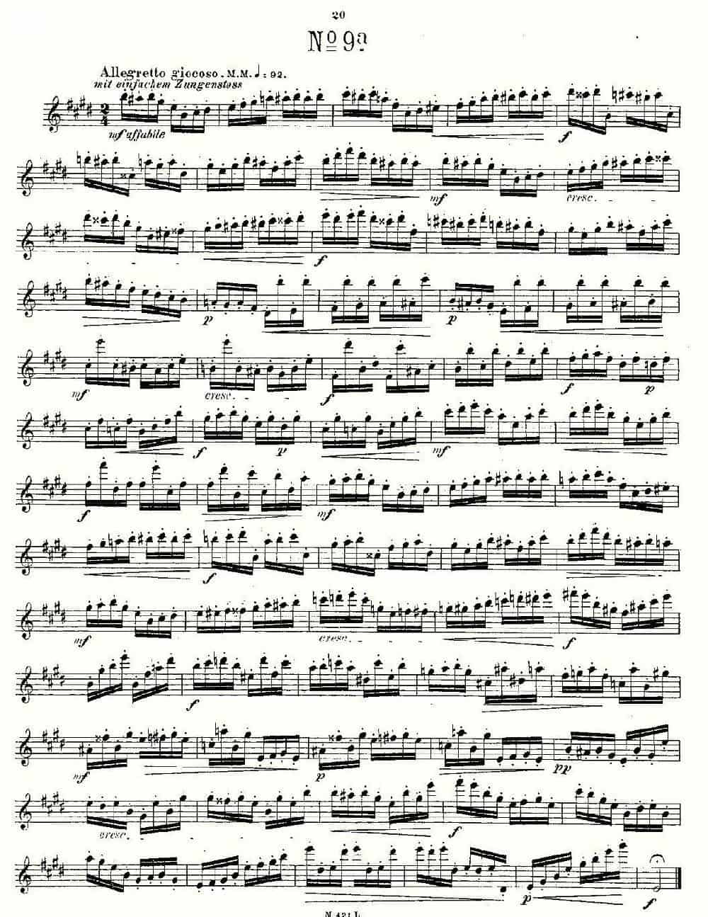 24首长笛练习曲 Op.15 之6—10 长笛乐谱_第8张