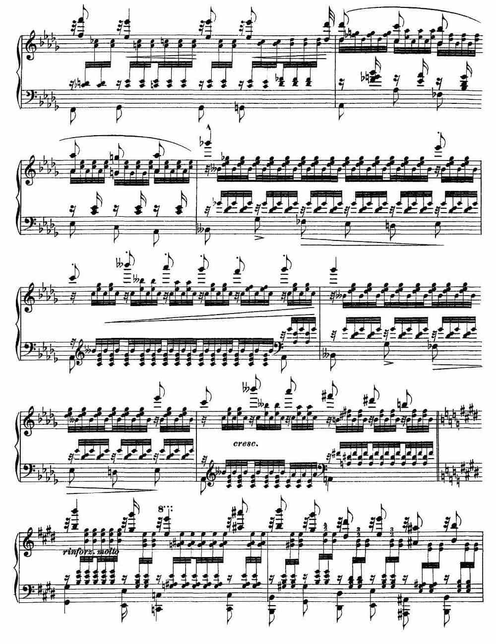 12首超级技巧练习曲：Chasse-neige（扫雪） 钢琴乐谱_第3张
