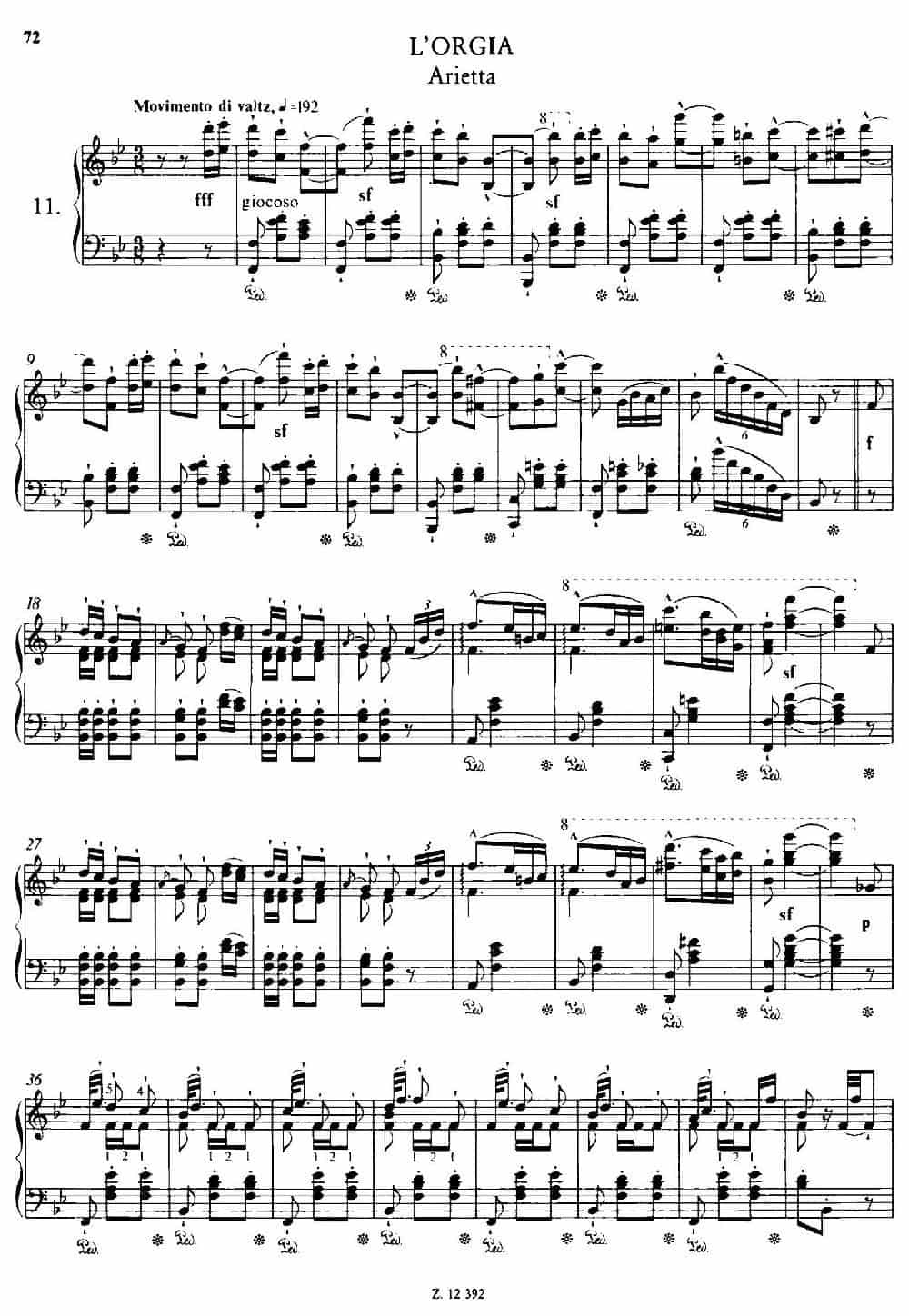 Soirées Musicales S.424（《音乐晚会（全12首）》第11首） 钢琴乐谱_第1张