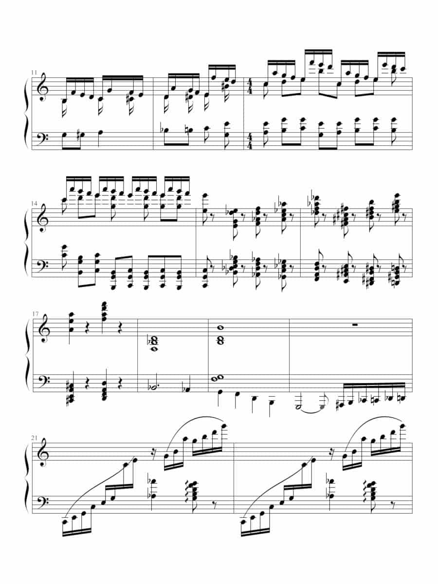 超凡练习曲第1首 钢琴乐谱_第2张