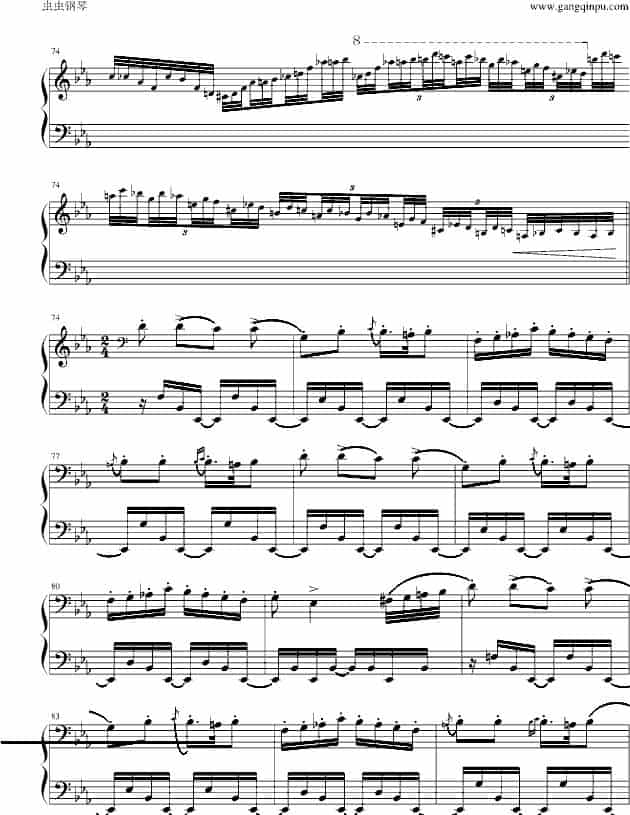 匈牙利狂想曲第9号 钢琴乐谱_第7张