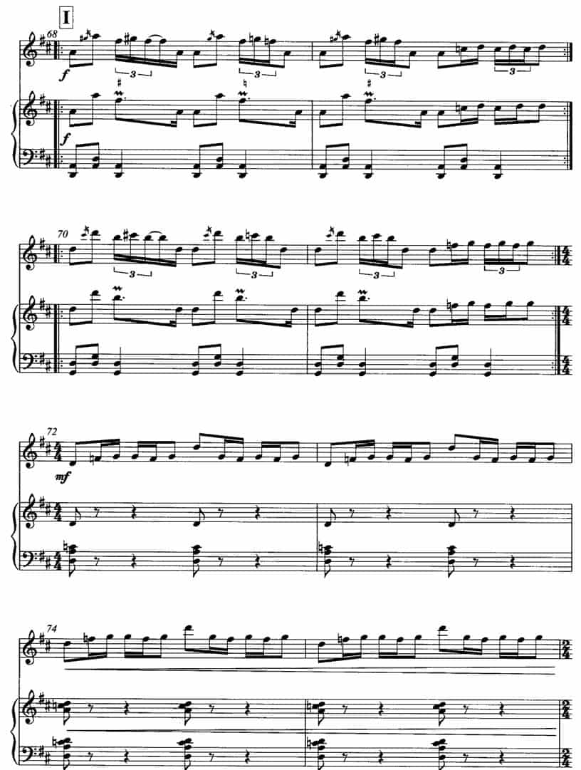 飞歌（笛子协奏曲+钢琴伴奏)P1—1） 笛箫乐谱_第6张