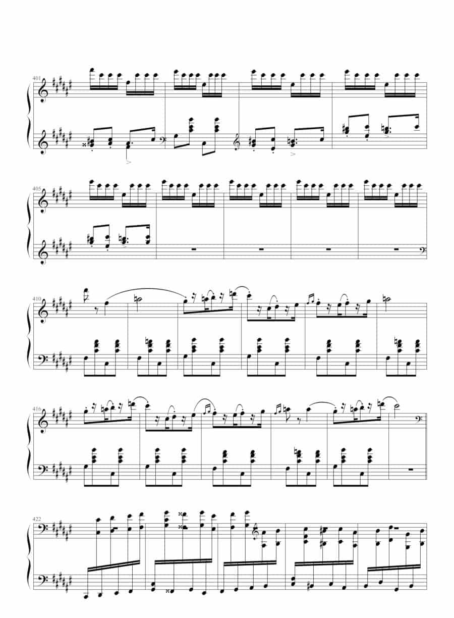匈牙利狂想曲第二号 钢琴乐谱_第16张