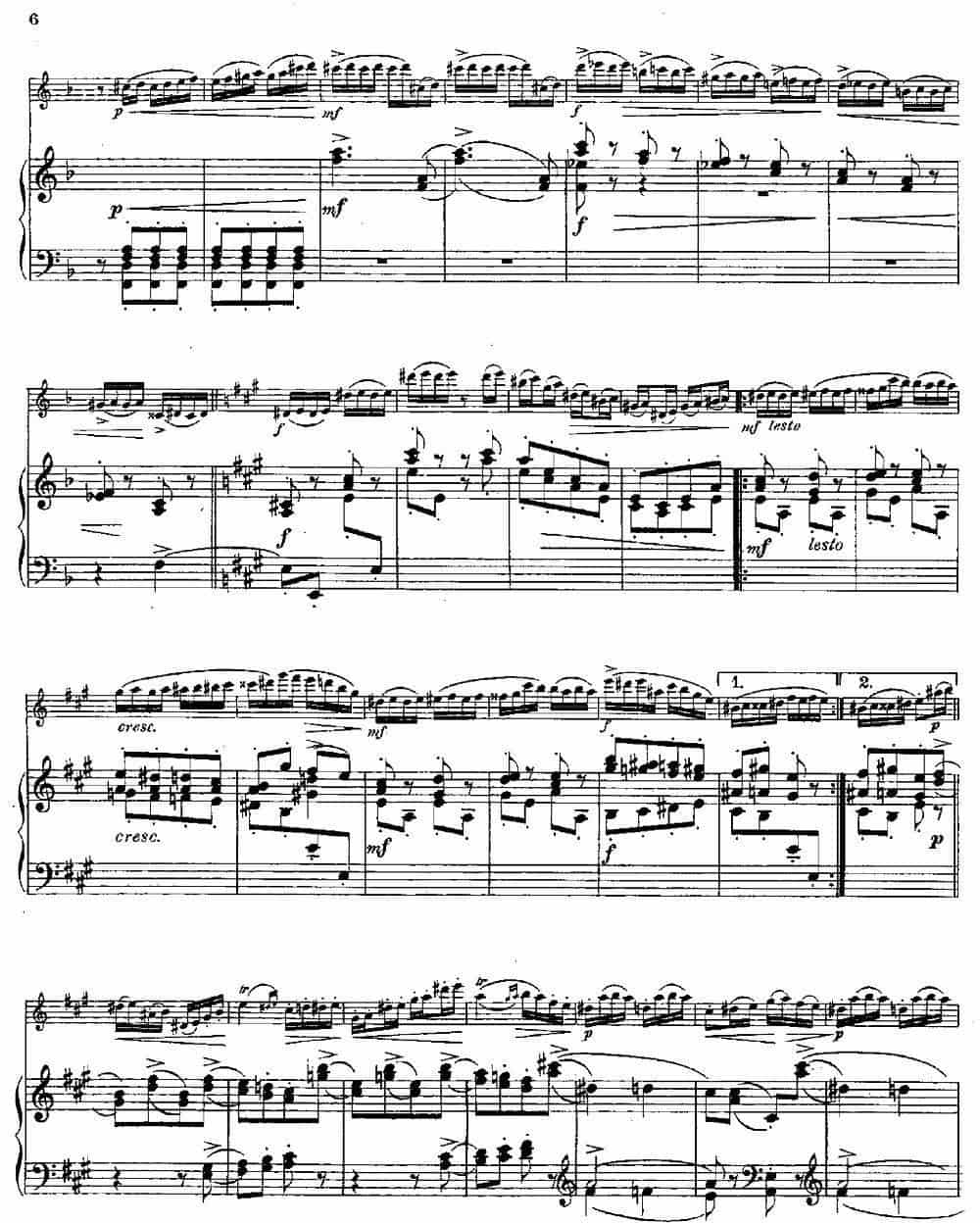 Le Tourbillon（Op.57 No.3）（长笛+钢琴伴奏） 长笛乐谱_第5张