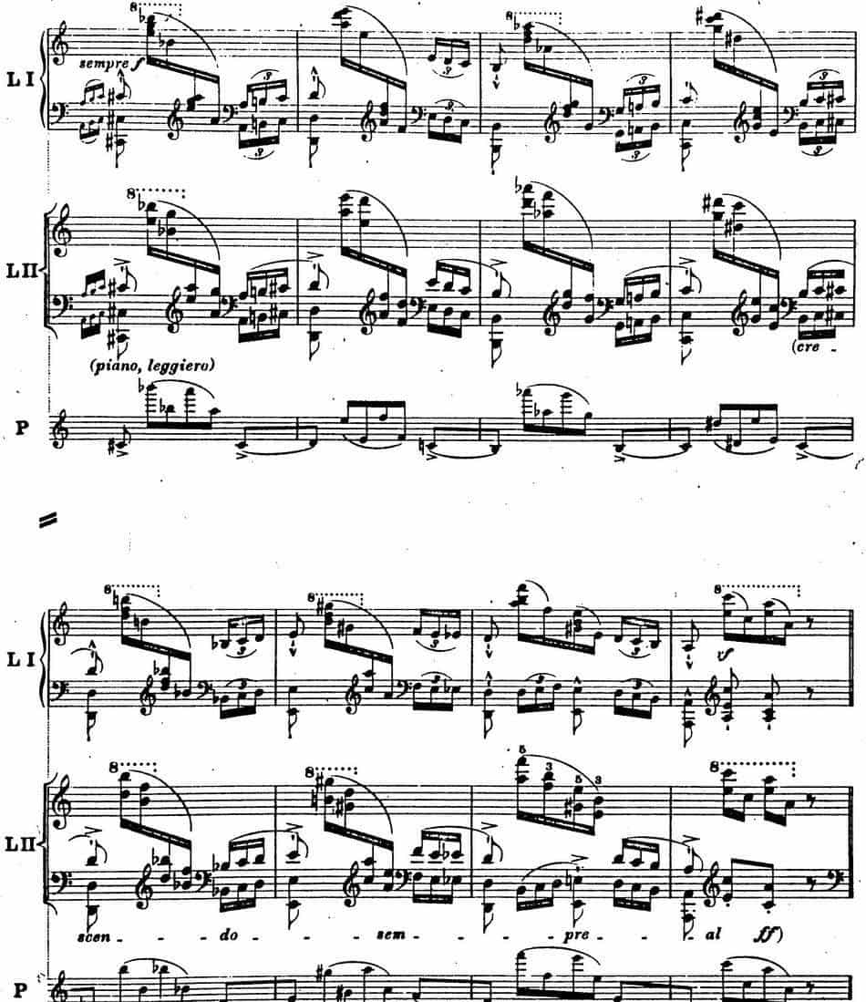 6首帕格尼尼大练习曲（Thema mit Variationen Etude Nr.6） 钢琴乐谱_第13张