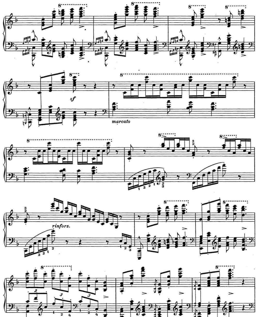 李斯特 匈牙利狂想曲CD Hungarian Rhapsodies S.244 No.14 钢琴乐谱_第4张