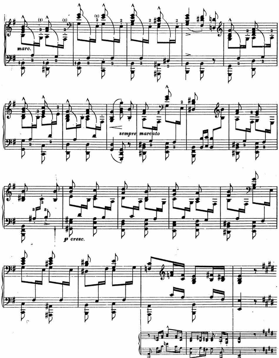 6首帕格尼尼大练习曲（La Chasse Etude Nr.5） 钢琴乐谱_第2张