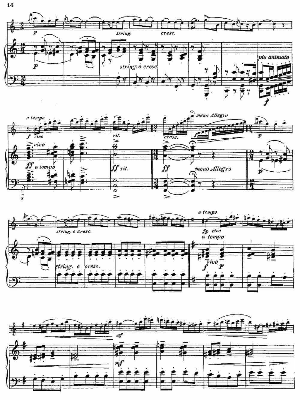 Introduction et Caprice（Op.58）（长笛+钢琴伴奏） 长笛乐谱_第12张