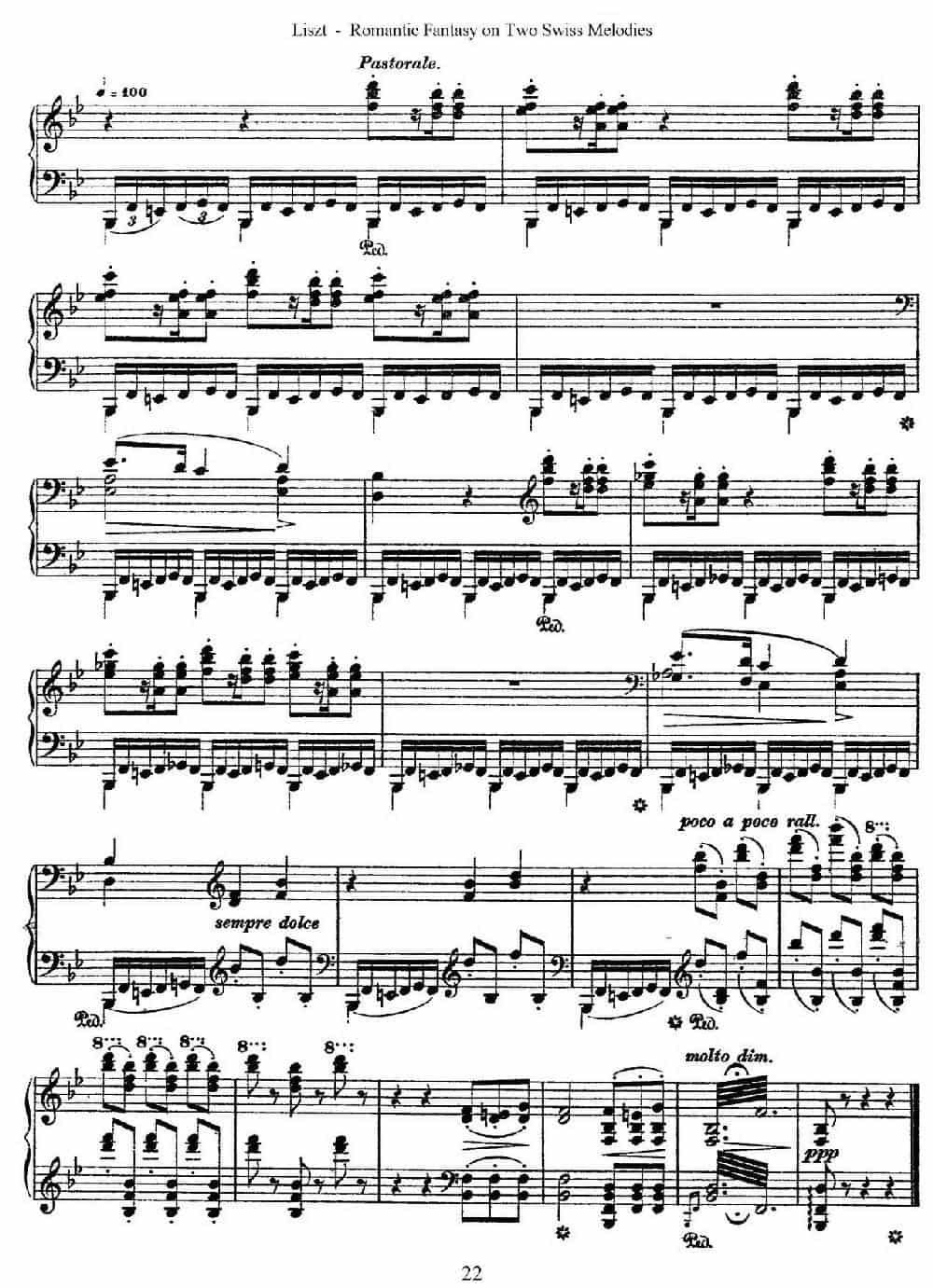 Romantic Fantasy on 2 Swiss Melodies Op.5(浪漫幻想曲) 钢琴乐谱_第22张