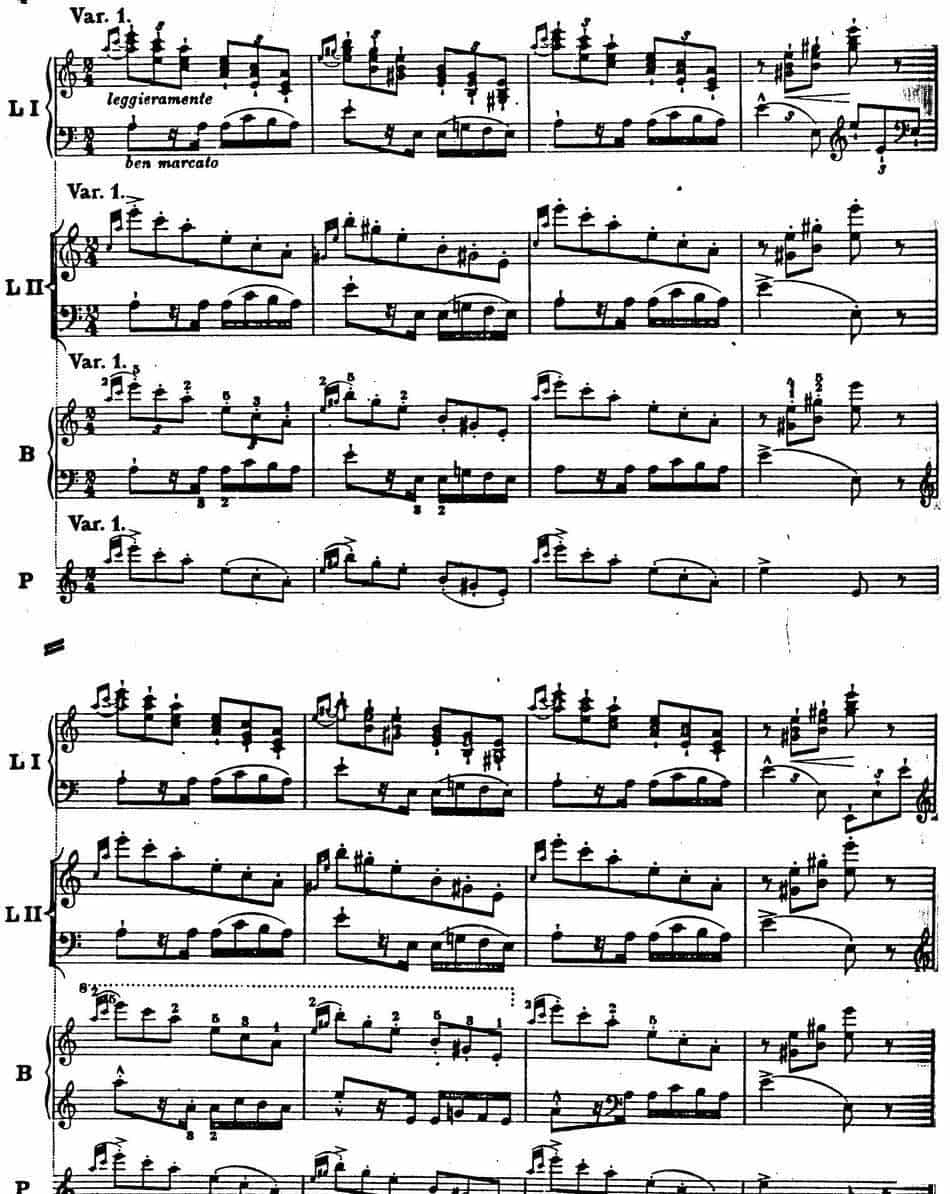6首帕格尼尼大练习曲（Thema mit Variationen Etude Nr.6） 钢琴乐谱_第4张