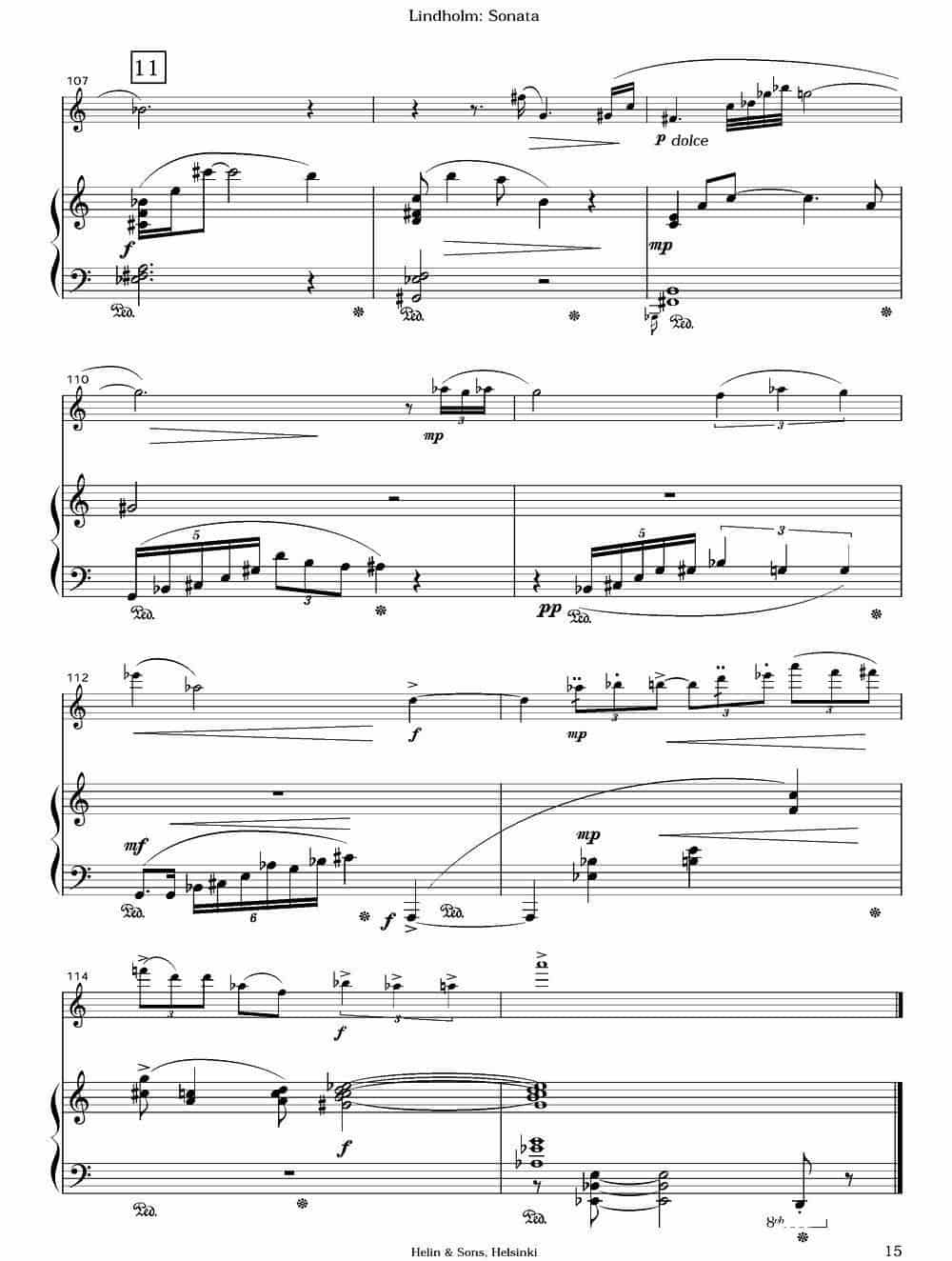 Sonata（长笛+钢琴） 长笛乐谱_第14张