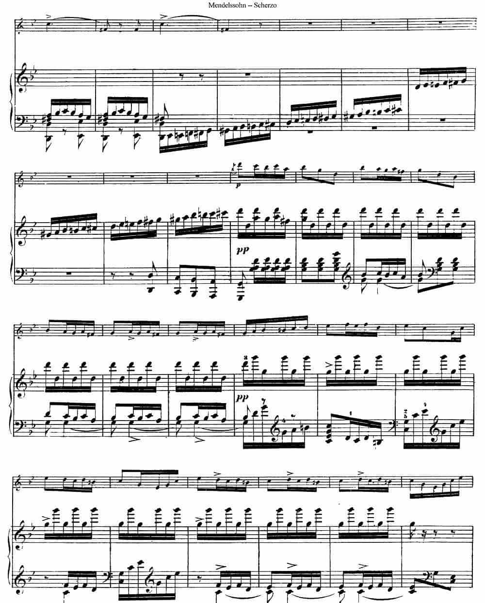 Scherzo（长笛+钢琴） 长笛乐谱_第9张