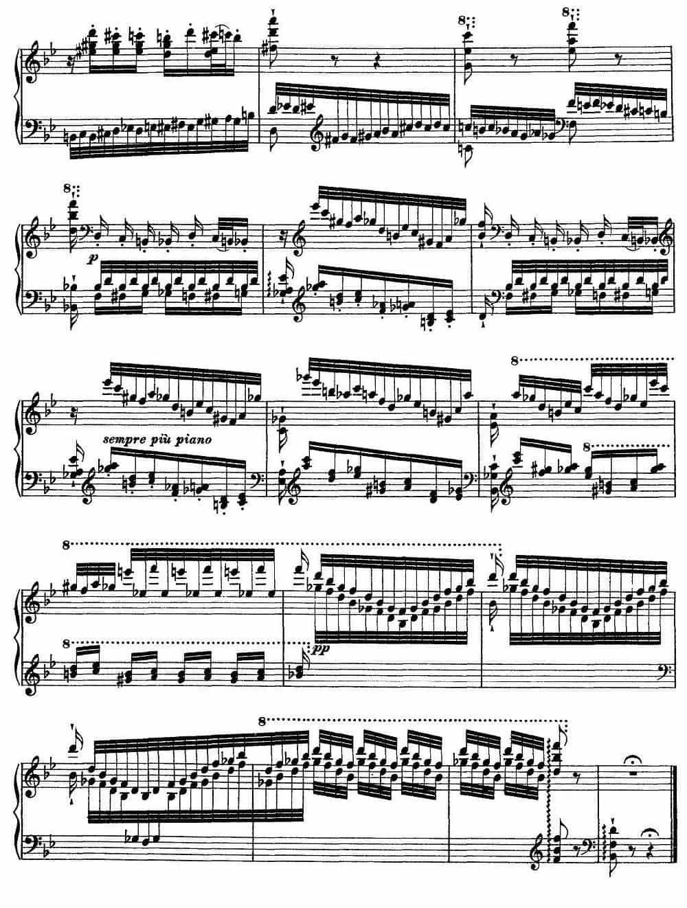 12首超级技巧练习曲：Feux Follets（鬼火） 钢琴乐谱_第9张
