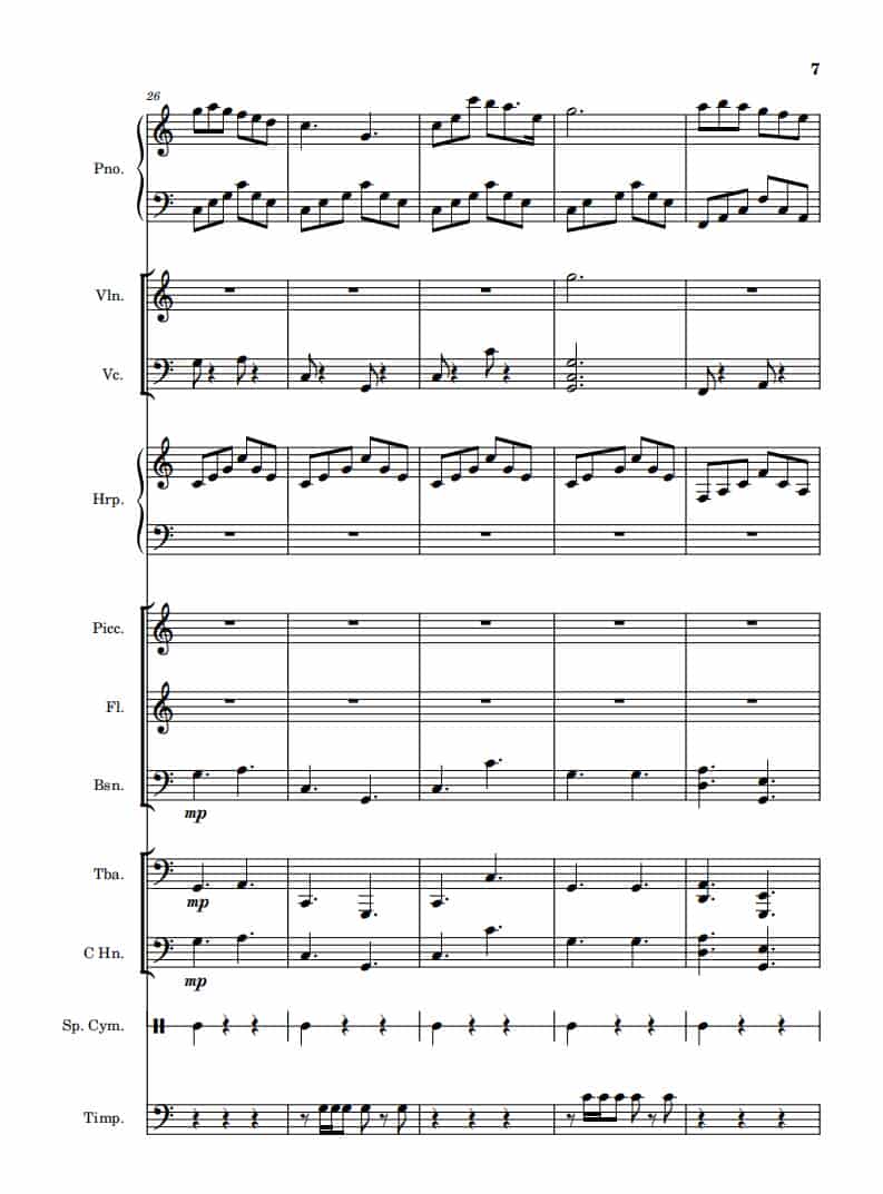我和我的祖国（钢琴协奏曲） 钢琴乐谱_第7张