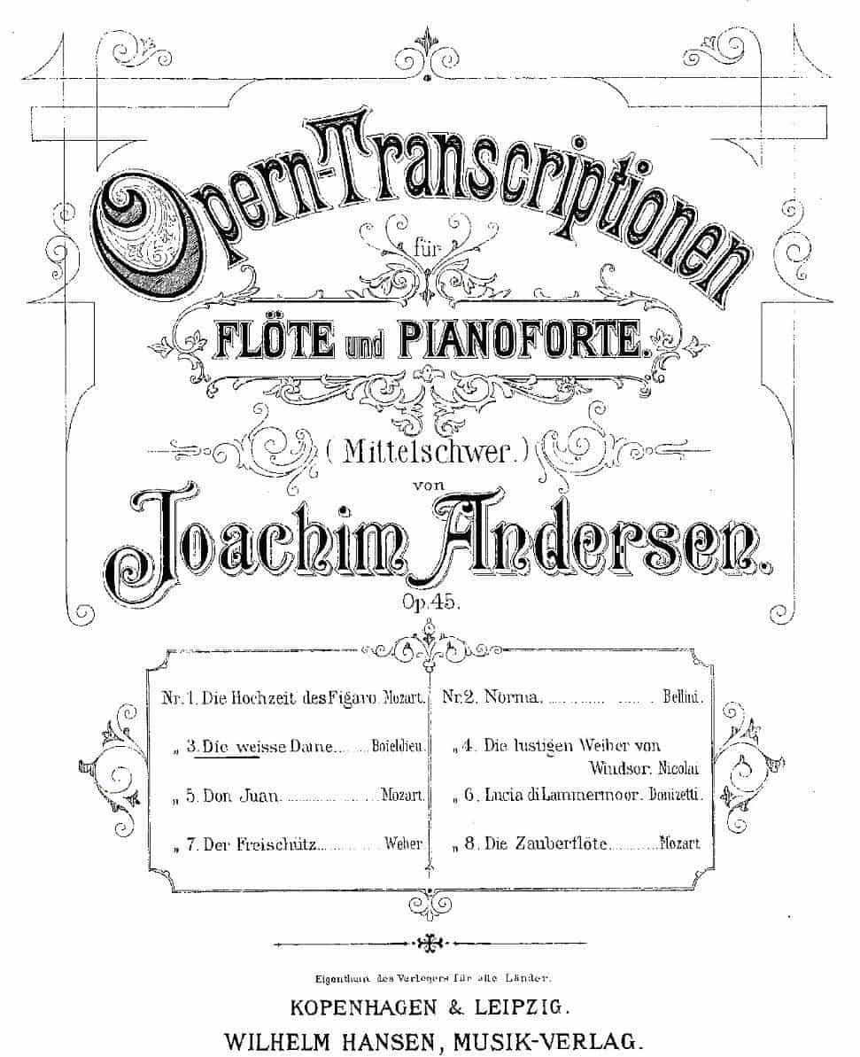 Opern-Transcriptionen.Op.45-3（长笛+钢琴伴奏） 长笛乐谱_第1张