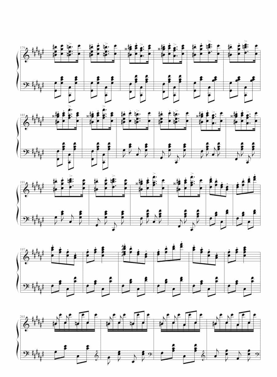 匈牙利狂想曲第二号 钢琴乐谱_第8张