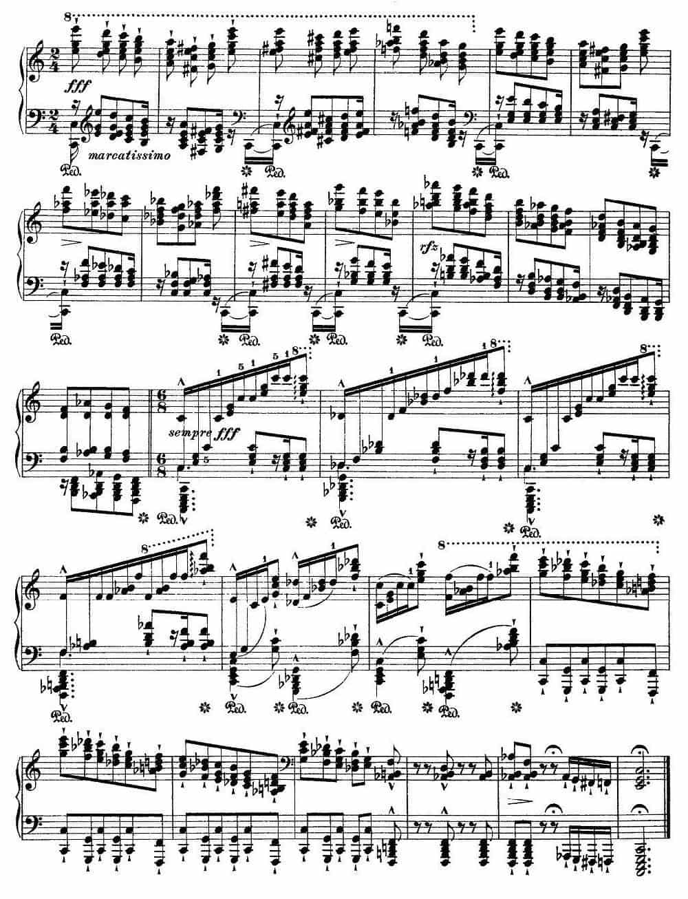 12首超级技巧练习曲：Wilde Jagd（狩猎） 钢琴乐谱_第11张