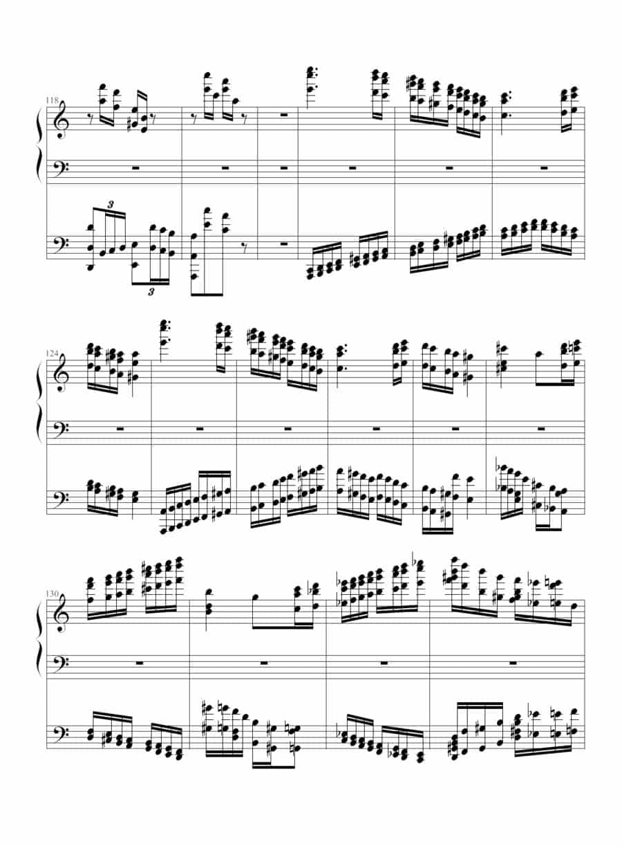 李斯特的帕格尼尼练习曲No. 6 钢琴乐谱_第8张