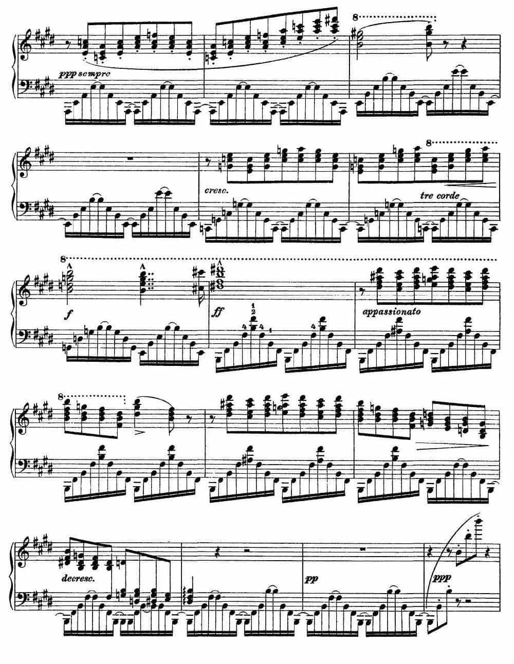 12首超级技巧练习曲：Harmonies du soir（夜之和谐） 钢琴乐谱_第3张