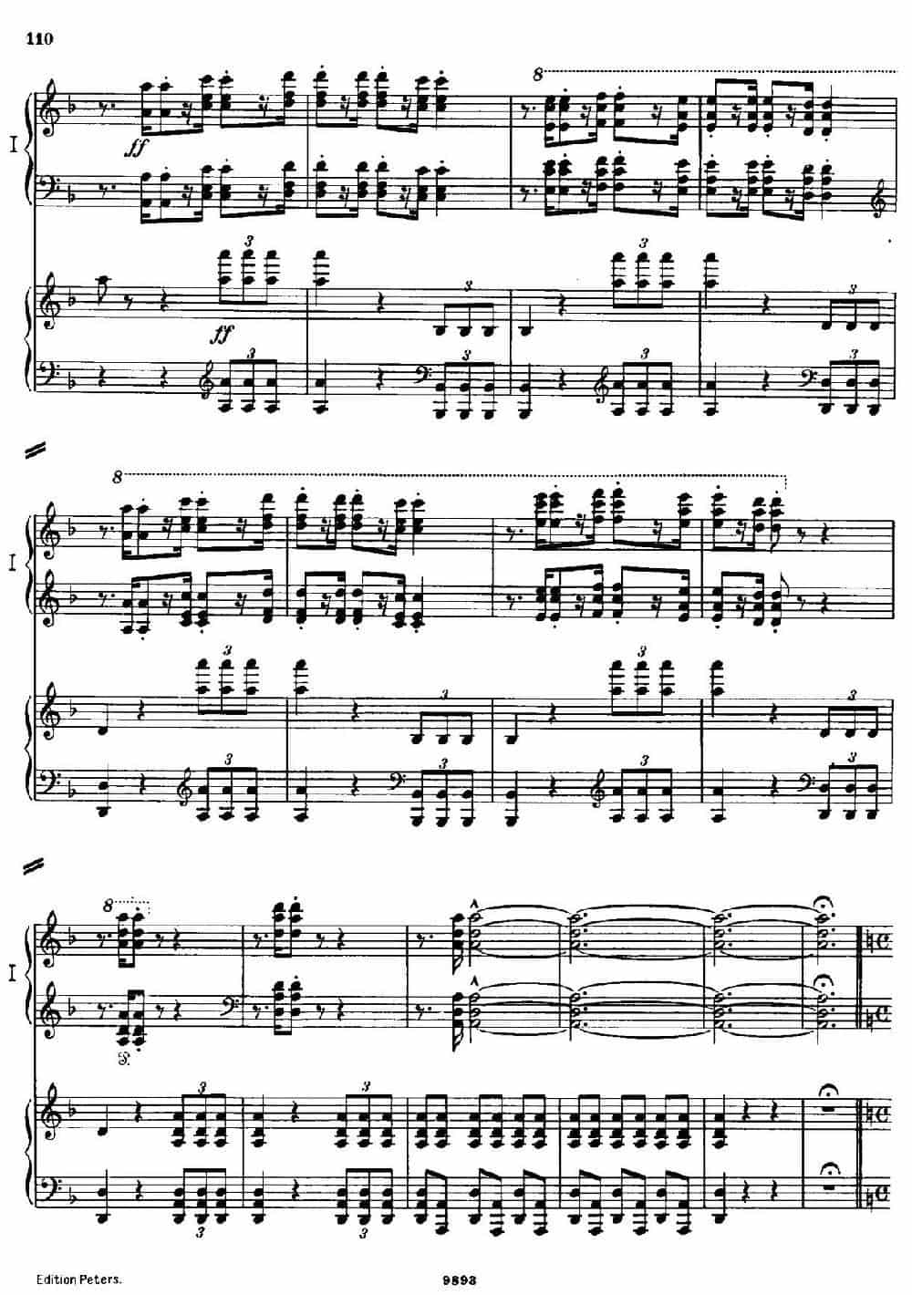 Danse Macabre.（双钢琴） 钢琴乐谱_第9张