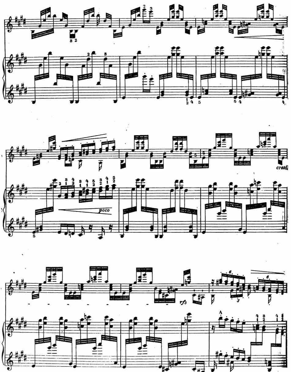 6首帕格尼尼大练习曲（Arpeggio Etude Nr.4） 钢琴乐谱_第7张