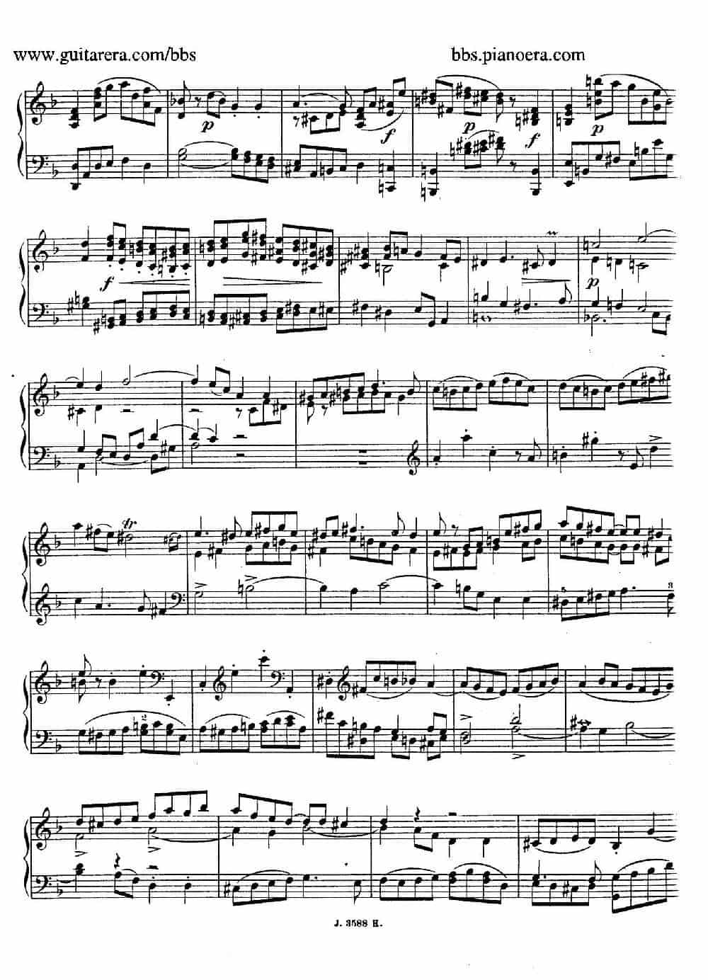 Theme with Variations and Fugue in F Major Op.14 （F大调主题变奏与赋格） 钢琴乐谱_第14张