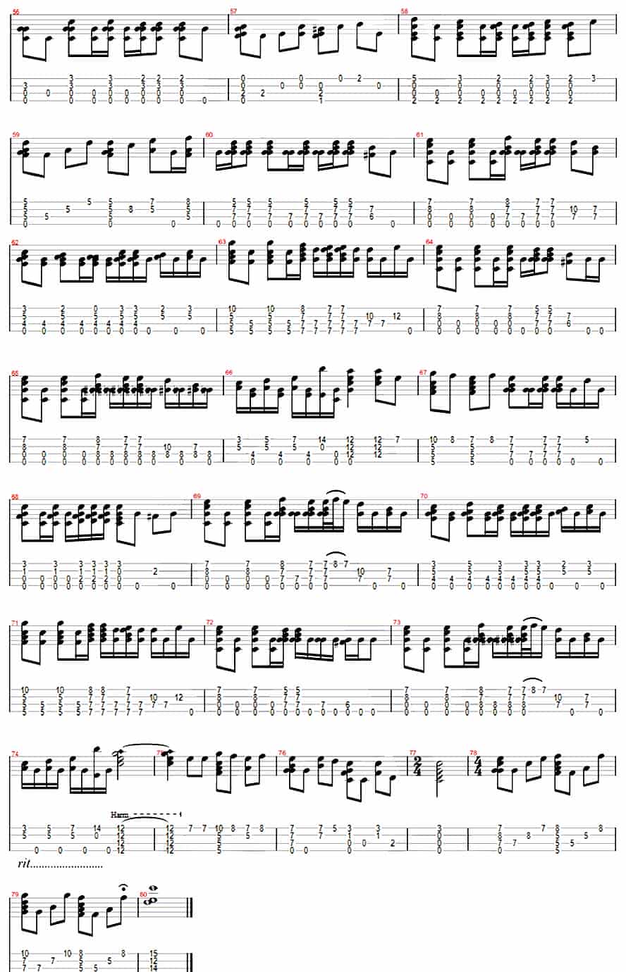 彩虹（ukulele指弹谱） 吉他乐谱_第3张