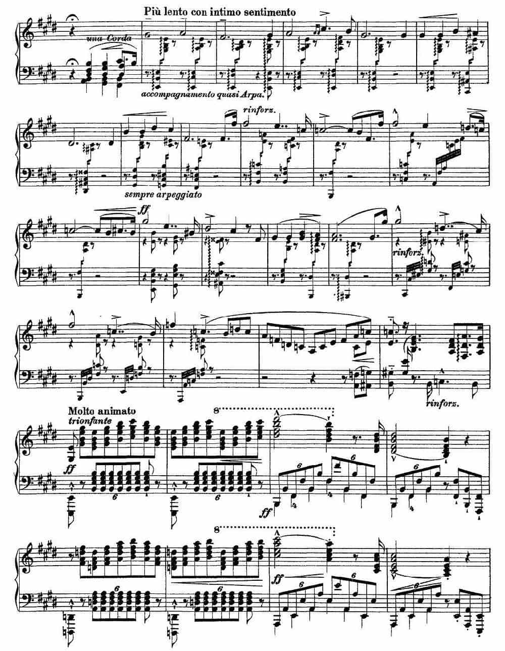 12首超级技巧练习曲：Harmonies du soir（夜之和谐） 钢琴乐谱_第4张