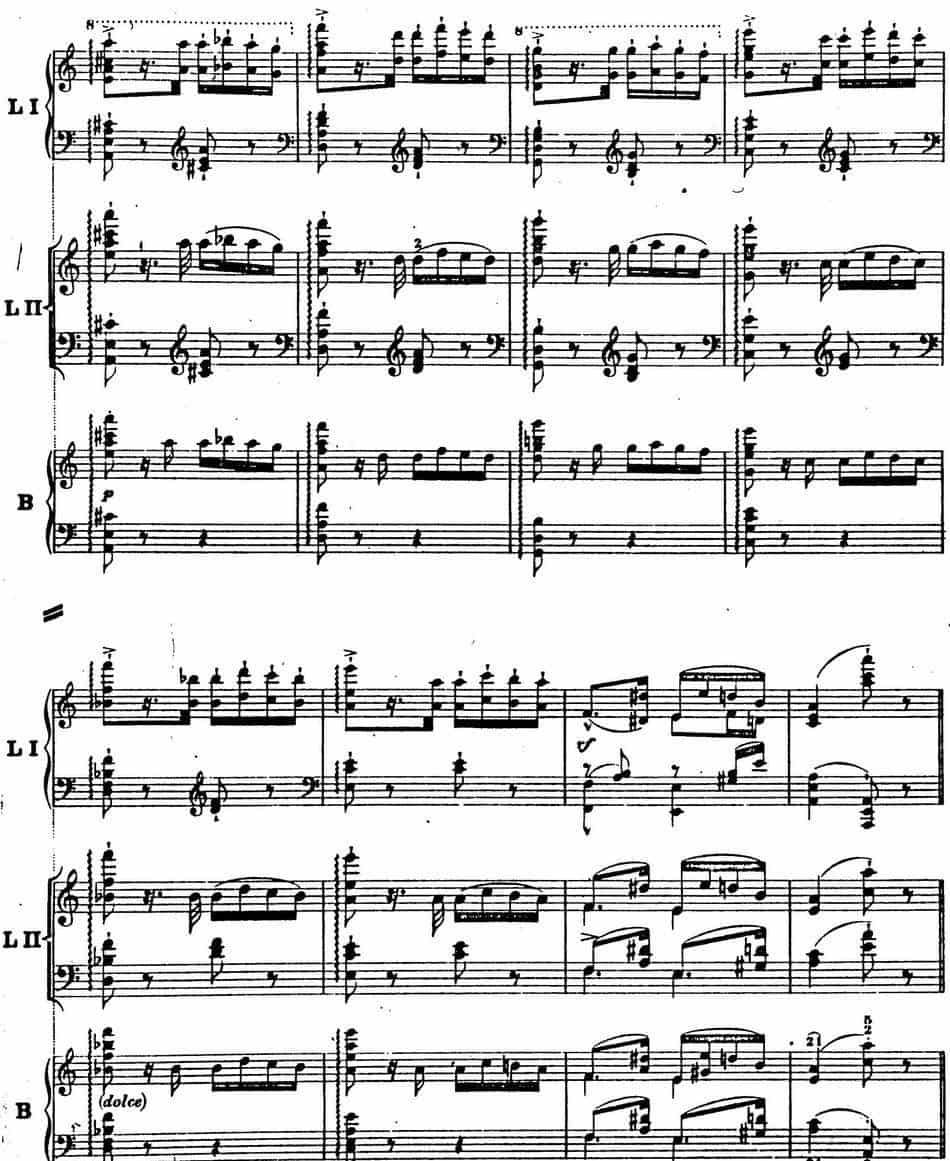 6首帕格尼尼大练习曲（Thema mit Variationen Etude Nr.6） 钢琴乐谱_第3张