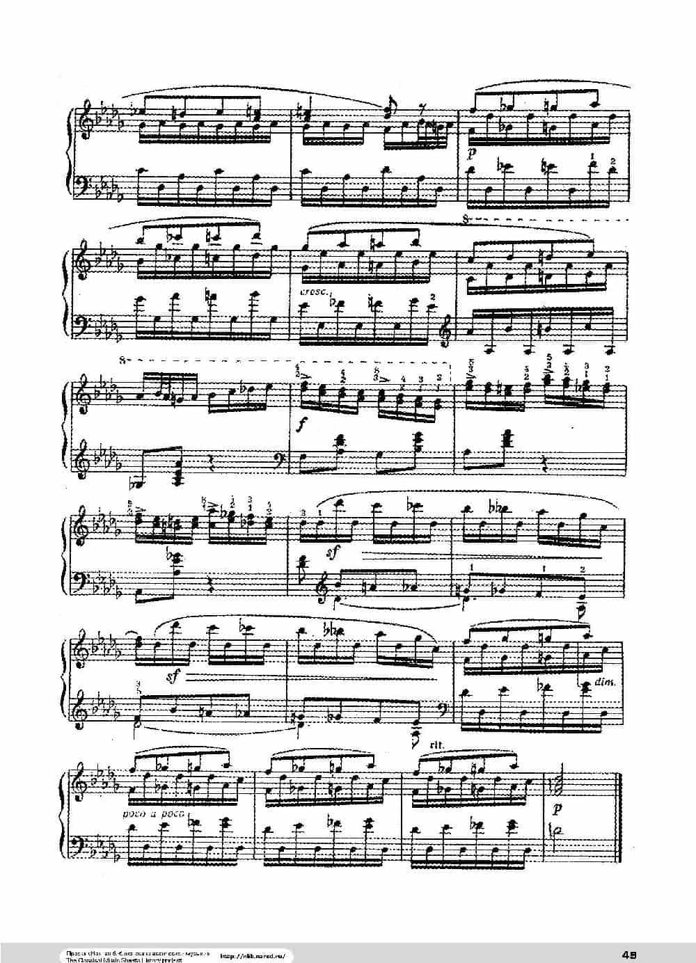 12首钢琴练习曲 12 Etudes S.136（Ⅱ） 钢琴乐谱_第5张