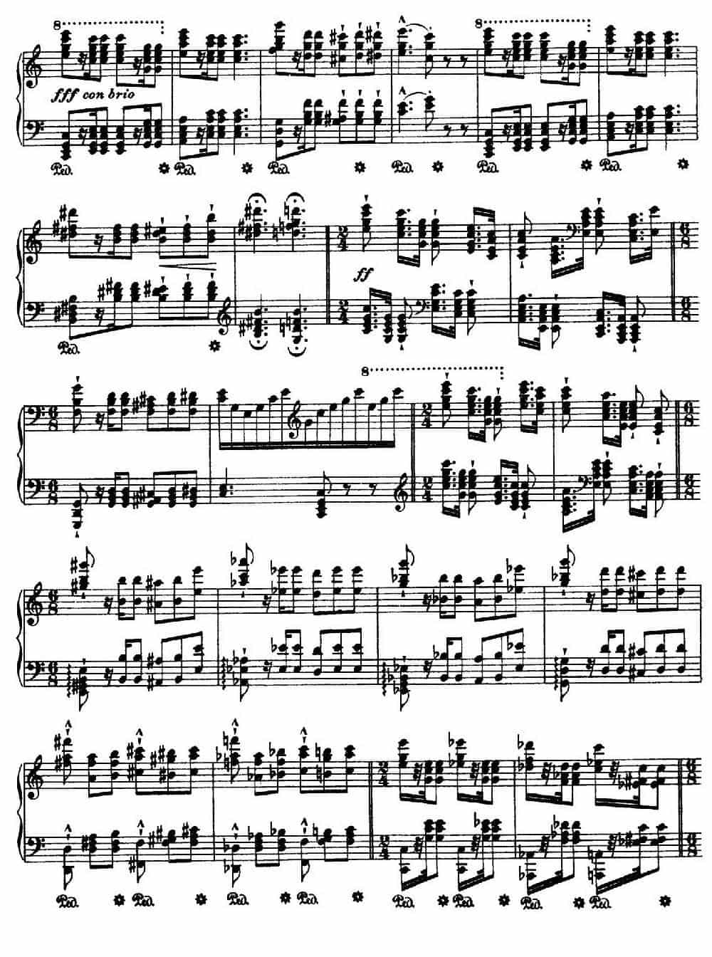 12 Etudes d'execution Transcendante S.139（12首超技练习曲·8） 钢琴乐谱_第9张