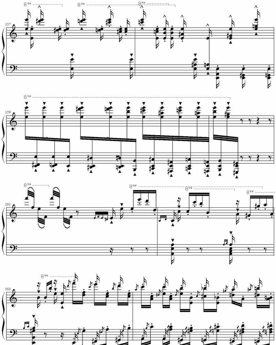 钟声大幻想曲（Grand Fantasia de Bravoure） 钢琴乐谱_第14张