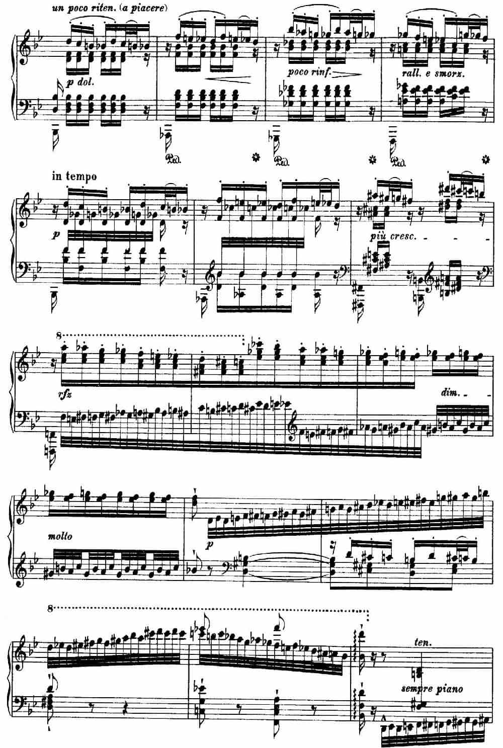 12 Etudes d'execution Transcendante S.139（12首超技练习曲·5） 钢琴乐谱_第8张