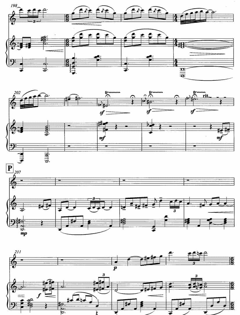 飞歌（笛子协奏曲+钢琴伴奏)P11—2） 笛箫乐谱_第6张