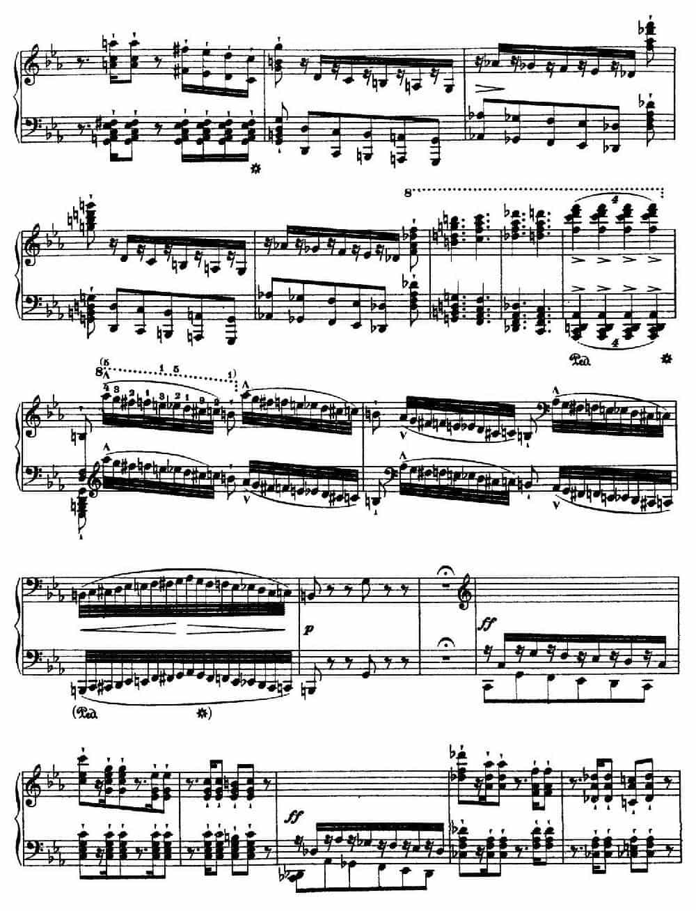 12 Etudes d'execution Transcendante S.139（12首超技练习曲·8） 钢琴乐谱_第2张