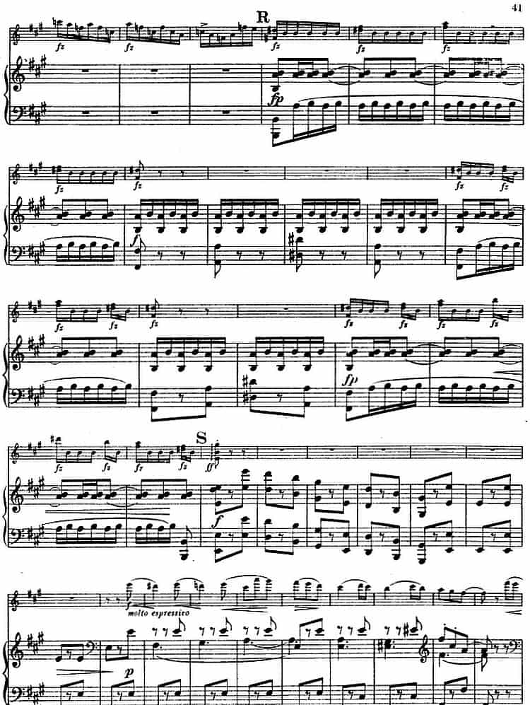 德沃夏克作品53号A小调协奏曲 （小提琴和钢琴） 钢琴乐谱_第39张