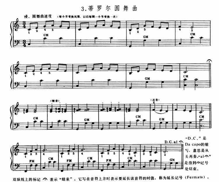 蒂罗尔圆舞曲 手风琴乐谱_第1张
