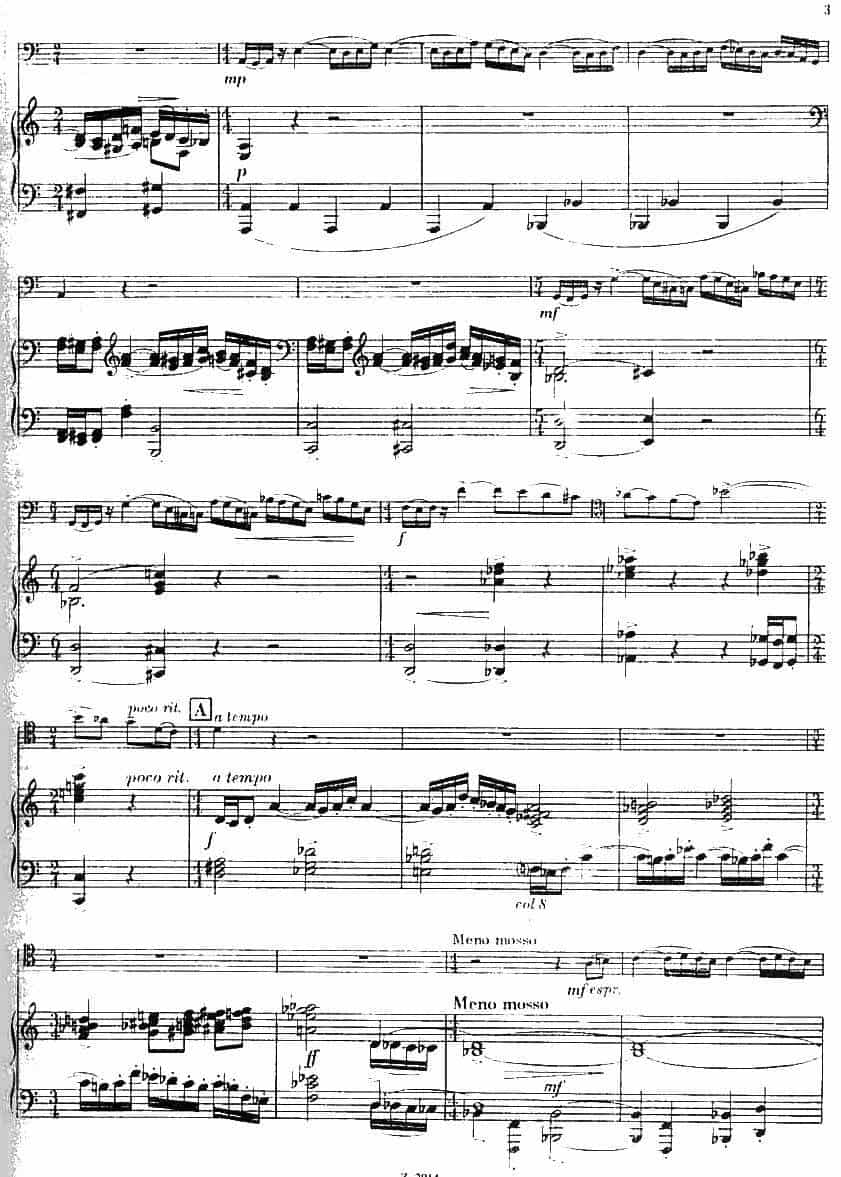 CONCERTINO（Ⅰ）（钢琴伴奏巴松协奏曲） 铜管乐器谱_第3张