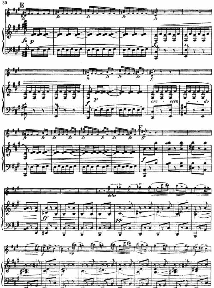 德沃夏克作品53号A小调协奏曲 （小提琴和钢琴） 钢琴乐谱_第28张