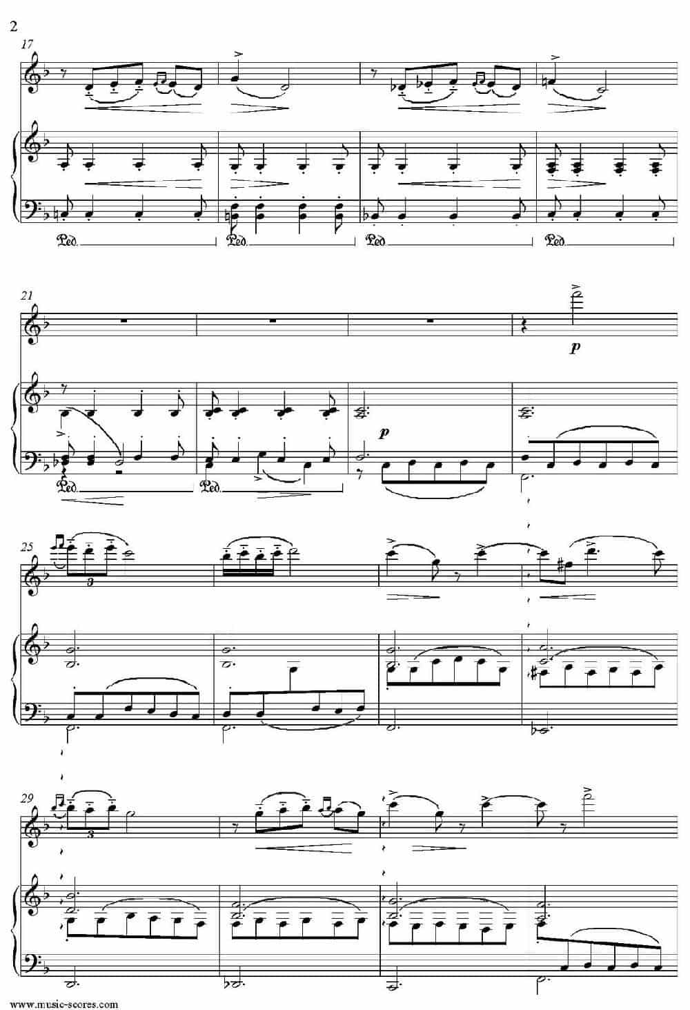 Notturno（Borodin作曲版）（长笛+钢琴伴奏） 长笛乐谱_第2张