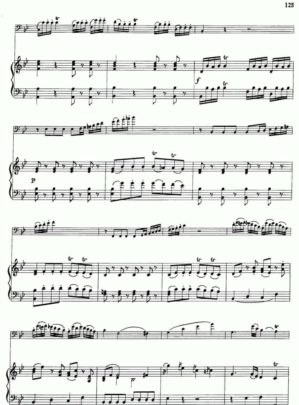 降B大调协奏曲（大管+钢琴伴奏） 铜管乐器谱_第10张