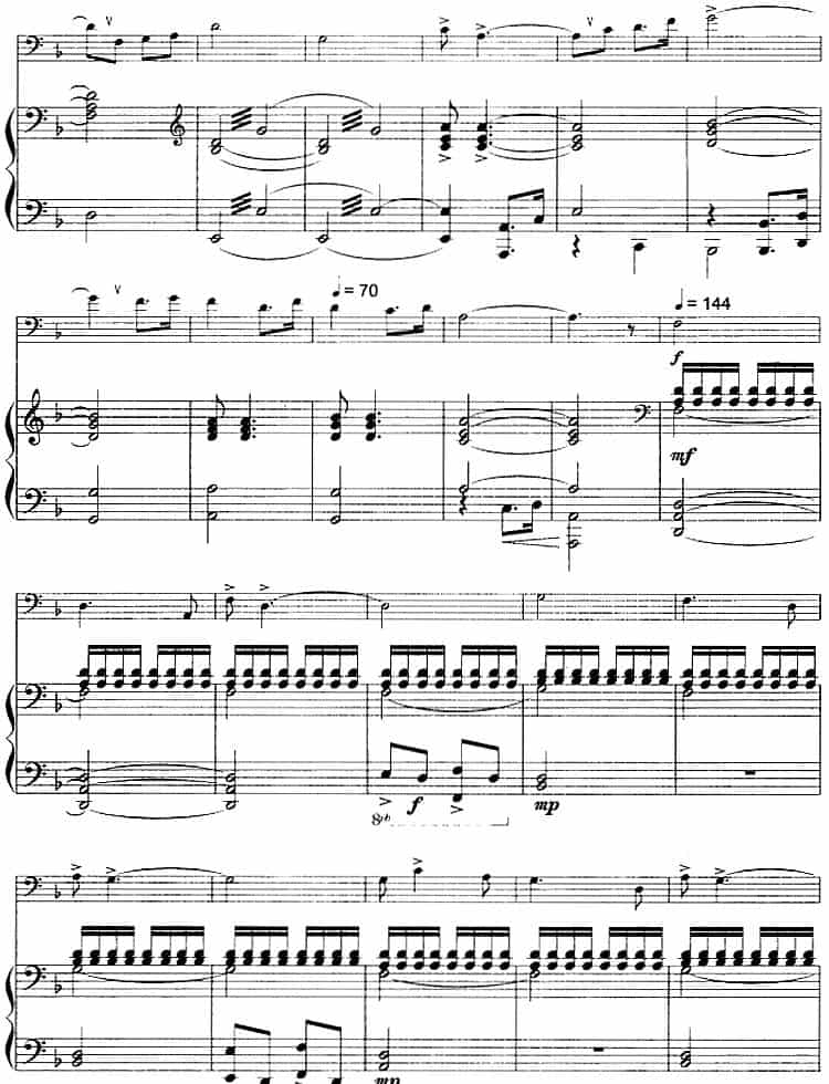 解放（舞剧《红色娘子军》选曲、长号+钢琴伴奏） 铜管乐器谱_第4张