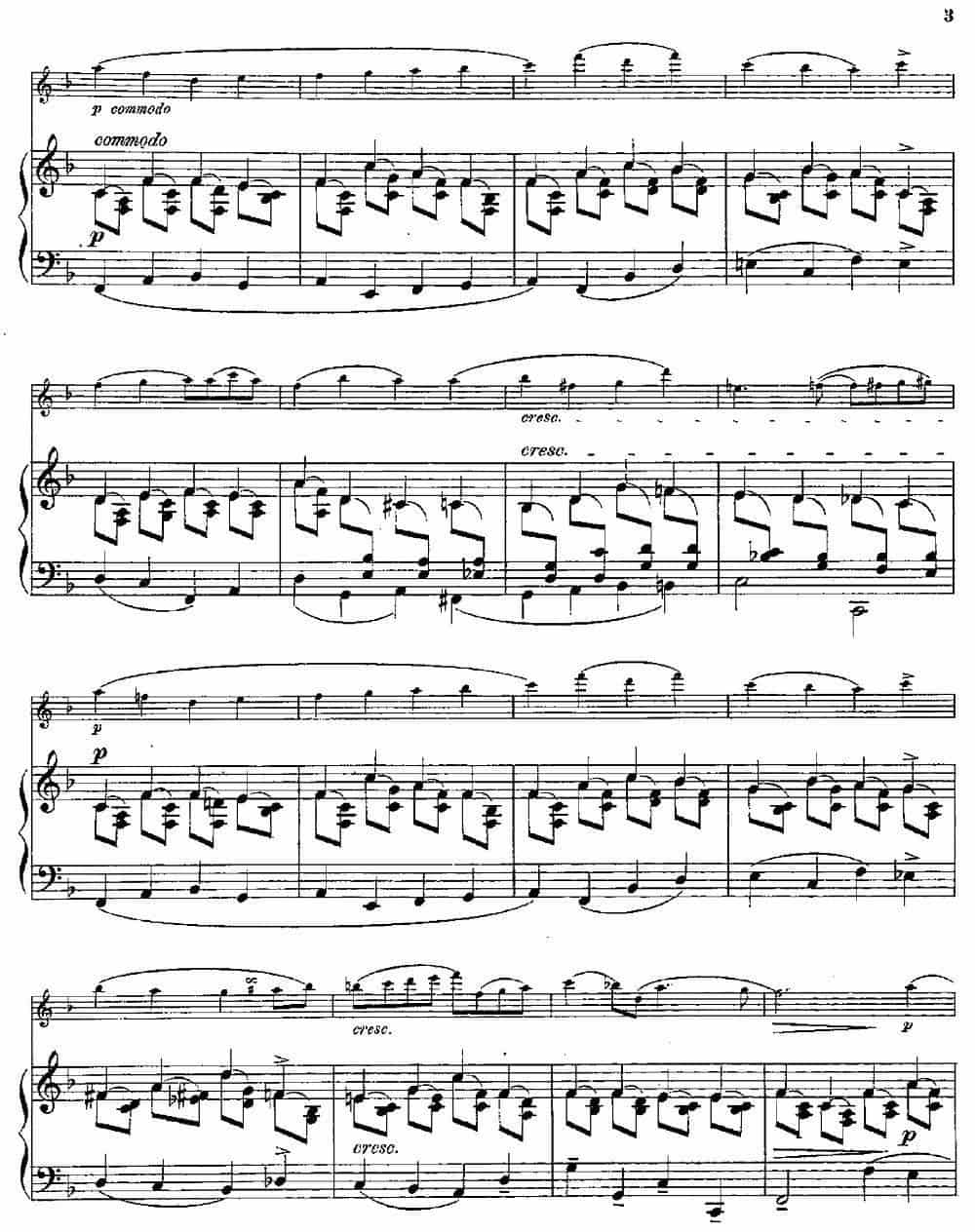 Albumblatt（Op.55 No.7）（长笛+钢琴伴奏） 长笛乐谱_第2张